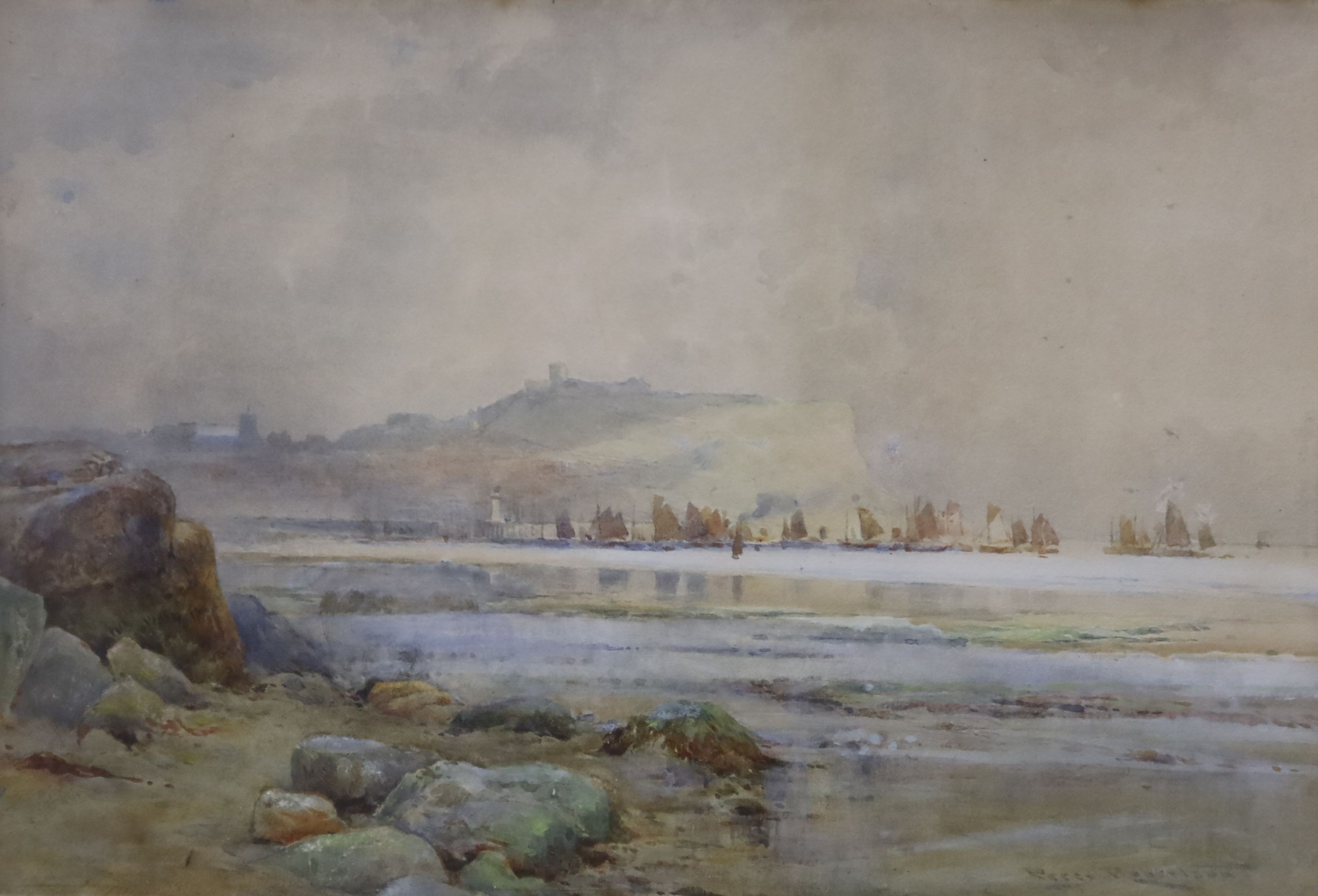 Percy Robertson (1868-1934), watercolour, 'Scarborough', signed, 18 x 26cm